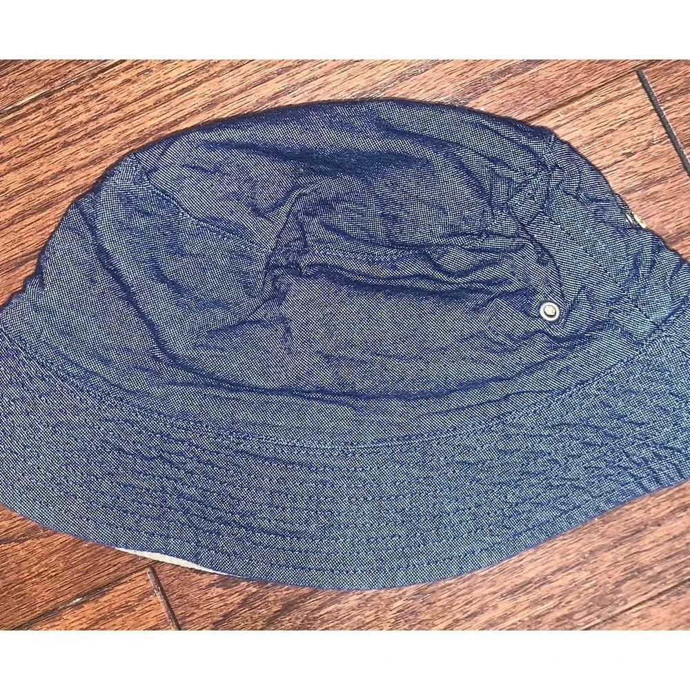Disney Hanna Andersson Mickey's Campout Kids Bucket Hat Size‎ M Blue Denim